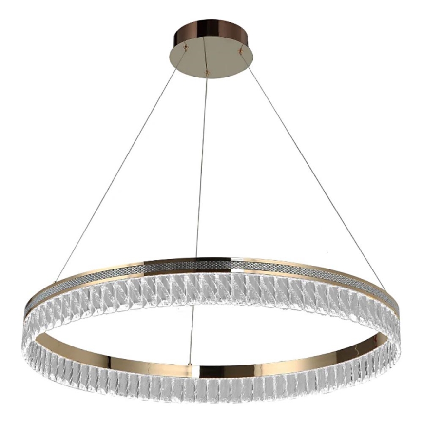 LED Stmievateľný krištáľový luster na lankách THALIA LED/55W/230V 3000-6000K pr. 80 cm + diaľkové ovládanie