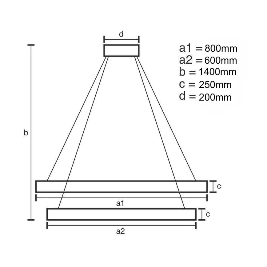 LED Stmievateľný krištáľový luster na lanku LED/190W/230V 3000-6500K + diaľkové ovládanie