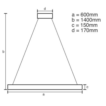 LED Stmievateľný krištáľový luster na lanku LED/40W/230V 3000-6500K + diaľkové ovládanie