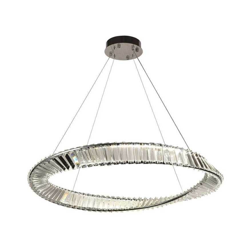 LED Stmievateľný krištáľový luster na lanku LED/50W/230V 3000-6500K + diaľkové ovládanie