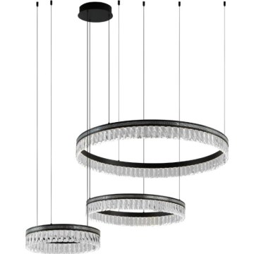 LED stmievateľný krištáľový luster na lanku THALIA LED/120W/230V 3000-6000K + diaľkové ovládanie