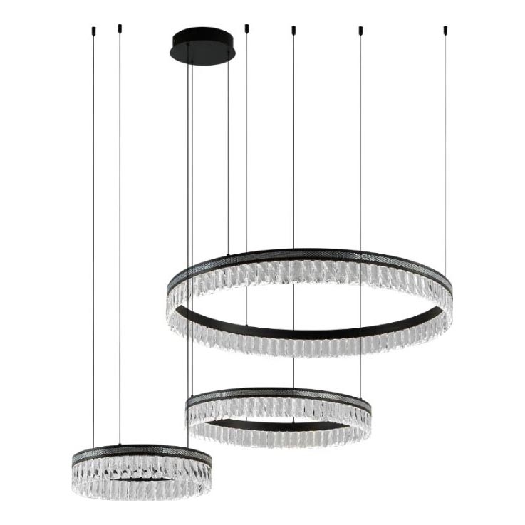LED stmievateľný krištáľový luster na lanku THALIA LED/120W/230V 3000-6000K + diaľkové ovládanie