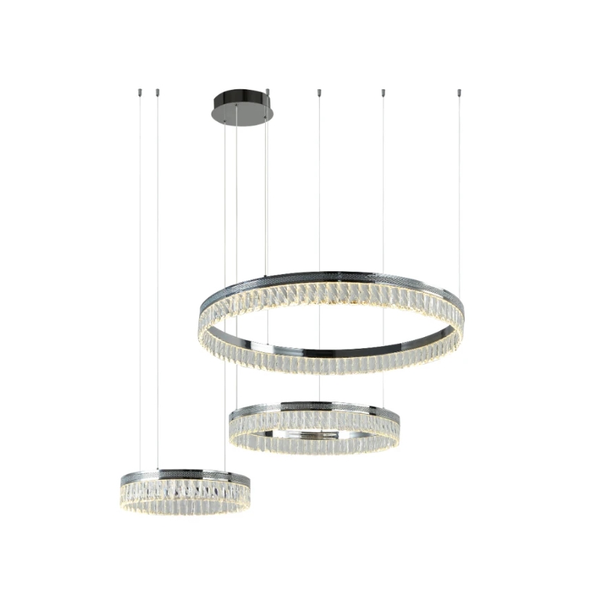 LED Stmievaný krištáľový luster na lanku THALIA LED/120W/230V 3000-6000K + diaľkové ovládanie