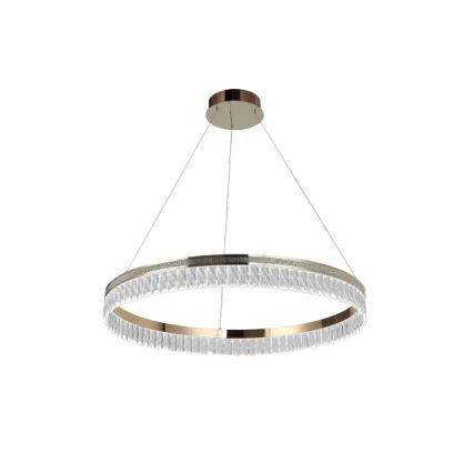 LED Stmievateľný krištáľový luster na lankách THALIA LED/55W/230V 3000-6000K pr. 80 cm + diaľkové ovládanie