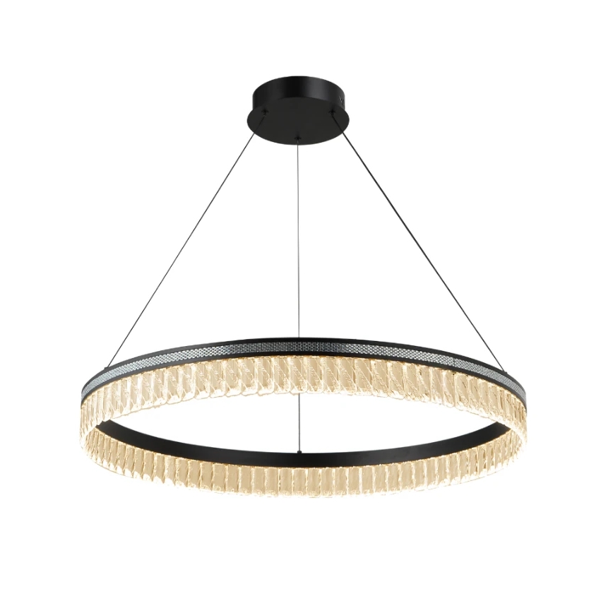 LED Stmievateľný krištáľový luster na lanku THALIA LED/55W/230V 3000-6000K pr. 80 cm + diaľkové ovládanie