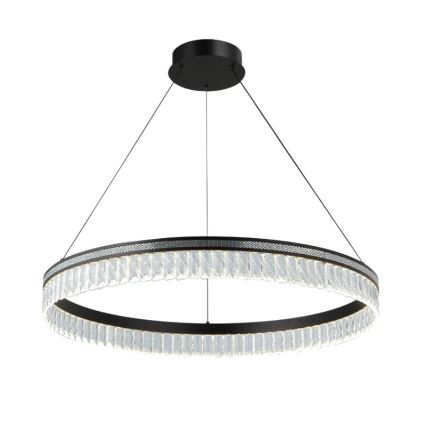 LED Stmievateľný krištáľový luster na lanku THALIA LED/55W/230V 3000-6000K pr. 80 cm + diaľkové ovládanie