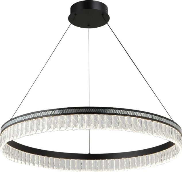 LED Stmievateľný krištáľový luster na lanku THALIA LED/55W/230V 3000-6000K pr. 80 cm + diaľkové ovládanie