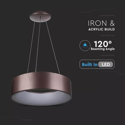 LED stmievateľný luster na lane LED/20W/230V