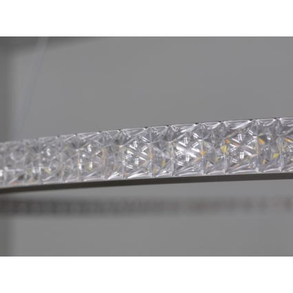 LED stmievateľný luster na lanku LED/90W/230V 3000-6500K pr. 60 cm + diaľkové ovládanie