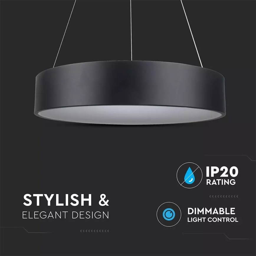 LED Stmievateľný luster na lanku 1xLED/30W/230V