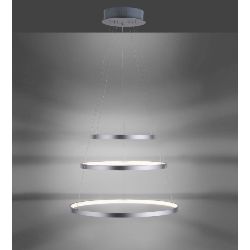 Leuchten Direkt 11526-55 - LED Stmievateľný luster na lanku CIRCLE 1xLED/13,5W/230V + LED/19,5W + LED/24W
