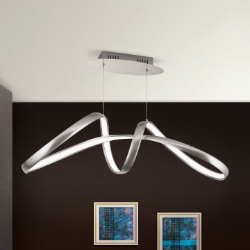 LED Stmievateľný luster na lanku CIRCUS LED/36W/230V strieborná
