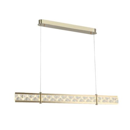 LED stmievateľný krištáľový luster na lanku ENRIQUE LED/20W//230V 3000-6000K + diaľkové ovládanie