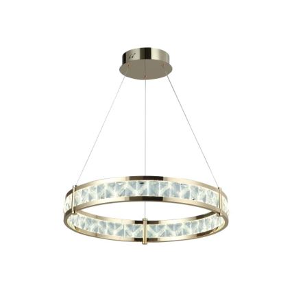 LED Stmievateľný krištáľový luster na lane ENRIQUE LED/40W//230V 3000-6000K pr. 60 cm + diaľkové ovládanie