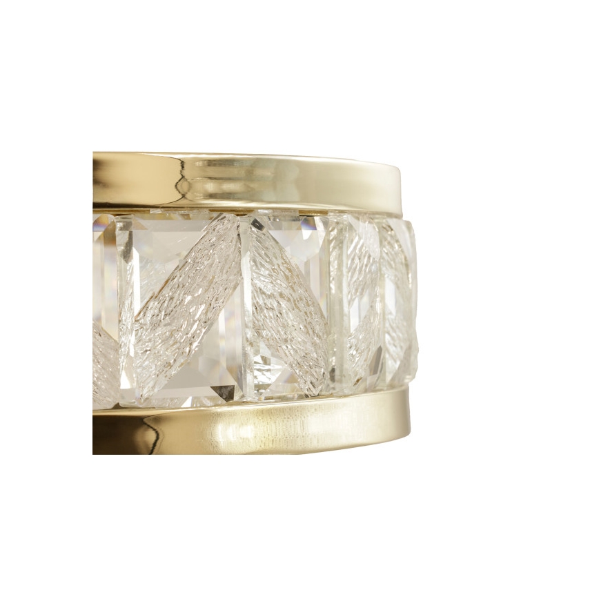 LED Stmievateľný krištáľový luster na lane ENRIQUE LED/40W//230V 3000-6000K pr. 60 cm + diaľkové ovládanie