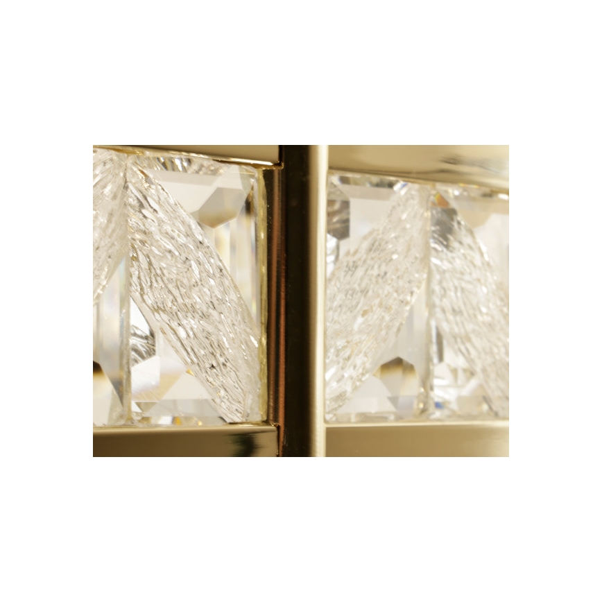 LED Stmievateľný krištáľový luster na lane ENRIQUE LED/40W//230V 3000-6000K pr. 60 cm + diaľkové ovládanie