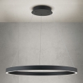 LED stmievateľný luster na lanku KOLK LED/80W/230V 2700/3000/4000K pr. 80 cm čierny