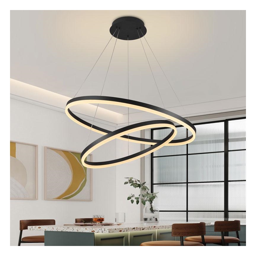 LED Stmievateľný luster na lanku  LED/100W/230V 3000-6500K + diaľkové ovládanie