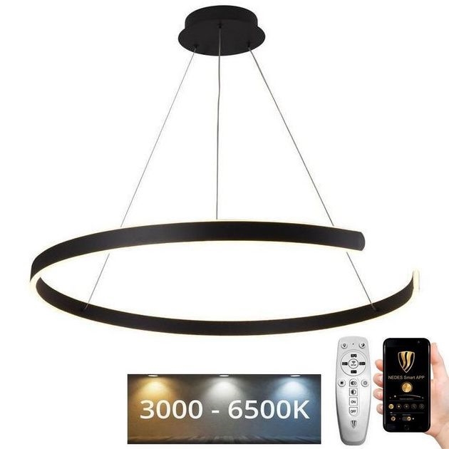 LED Stmievateľný luster na lanku LED/100W/230V 3000-6500K + diaľkové ovládanie