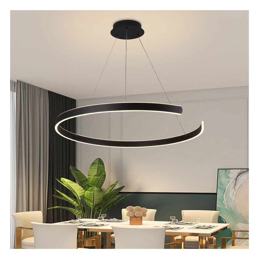 LED Stmievateľný luster na lanku LED/100W/230V 3000-6500K + diaľkové ovládanie