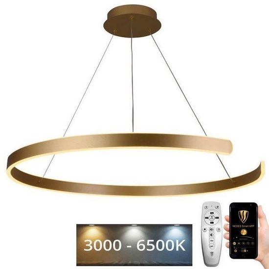 LED Stmievateľný luster na lanku LED/100W/230V 3000-6500K + diaľkové ovládanie