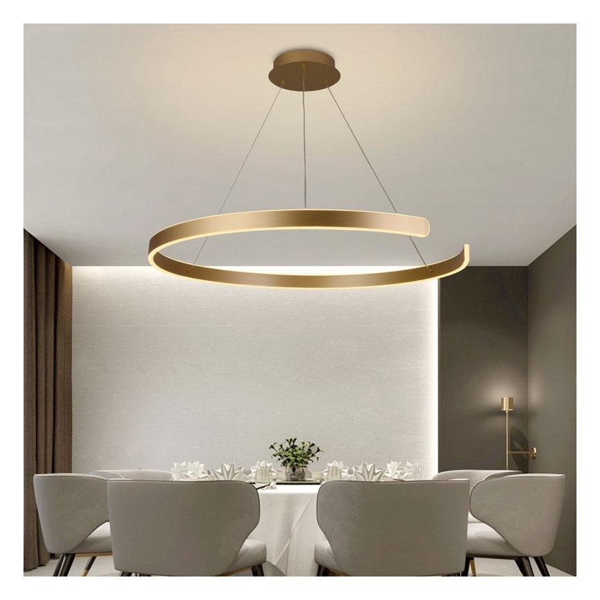 LED Stmievateľný luster na lanku LED/100W/230V 3000-6500K + diaľkové ovládanie