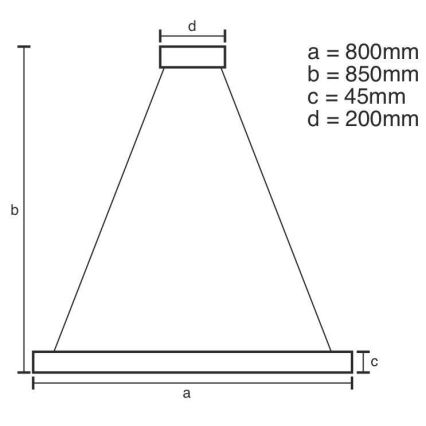 LED Stmievateľný luster na lanku LED/100W/230V 3000-6500K + diaľkové ovládanie