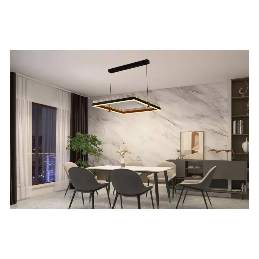 LED Stmievateľný luster na lanku LED/100W/230V 3000-6500K + diaľkové ovládanie