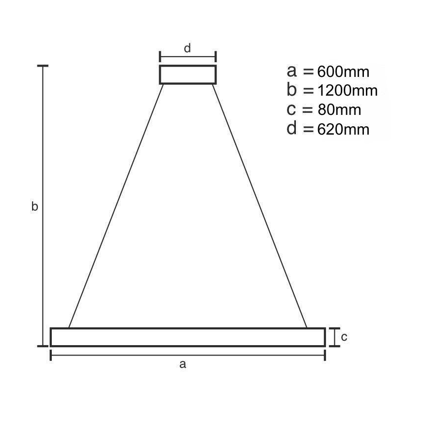 LED Stmievateľný luster na lanku LED/100W/230V 3000-6500K + diaľkové ovládanie