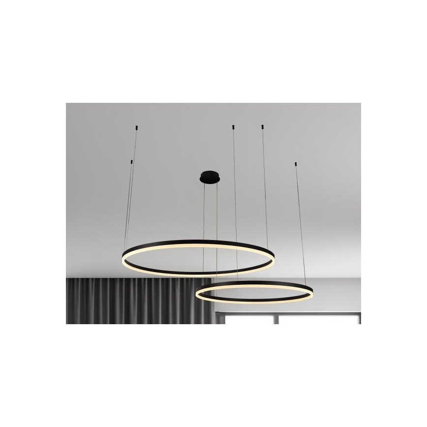 LED Stmievateľný luster na lanku LED/100W/230V 3000-6500K + diaľkové ovládanie