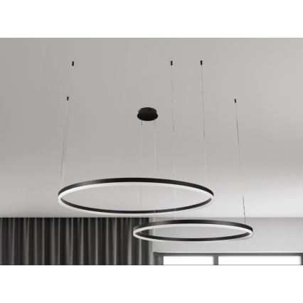 LED Stmievateľný luster na lanku LED/100W/230V 3000-6500K + diaľkové ovládanie
