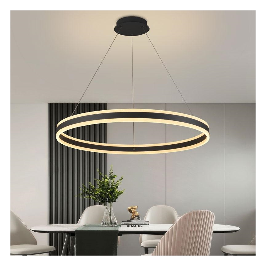 LED Stmievateľný luster na lanku LED/110W/230V 3000-6500K + diaľkové ovládanie