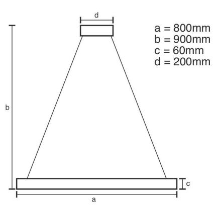 LED Stmievateľný luster na lanku LED/110W/230V 3000-6500K + diaľkové ovládanie