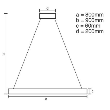 LED Stmievateľný luster na lanku LED/110W/230V 3000-6500K + diaľkové ovládanie