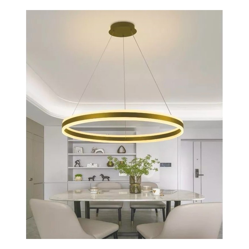 LED Stmievateľný luster na lanku LED/110W/230V 3000-6500K + diaľkové ovládanie