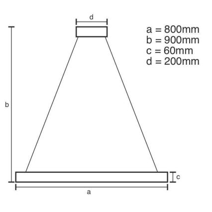 LED Stmievateľný luster na lanku LED/110W/230V 3000-6500K + diaľkové ovládanie