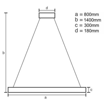 LED Stmievateľný krištáľový luster na lanku LED/110W/230V 3000-6500K zlatá + diaľkové ovládanie