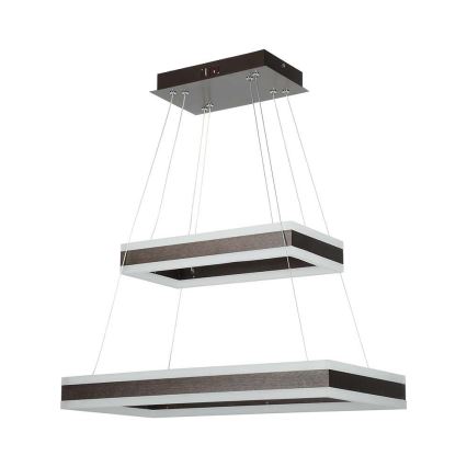 LED Stmievateľný luster na lanku LED/113W/230V 3000K hnedá