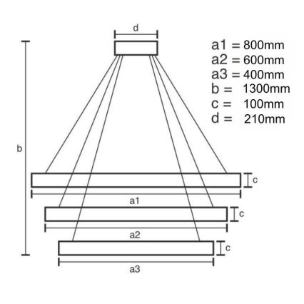 LED Stmievateľný krištáľový luster na lanku LED/115W/230V 3000-6500K chróm/zlatá + diaľkové ovládanie