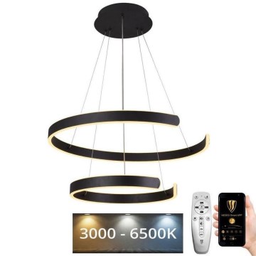 LED Stmievateľný luster na lanku LED/120W/230V 3000-6500K + diaľkové ovládanie