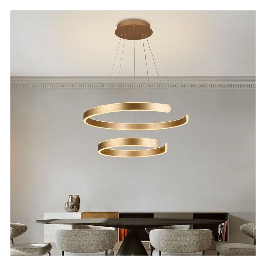 LED Stmievateľný luster na lanku LED/120W/230V 3000-6500K + diaľkové ovládanie