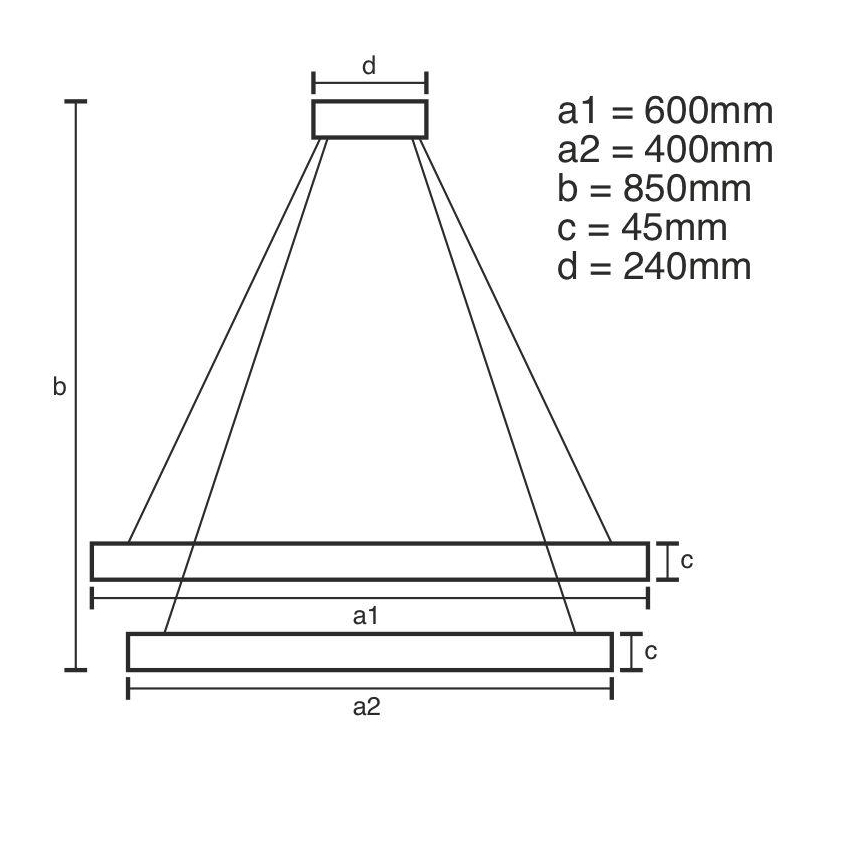 LED Stmievateľný luster na lanku LED/120W/230V 3000-6500K + diaľkové ovládanie