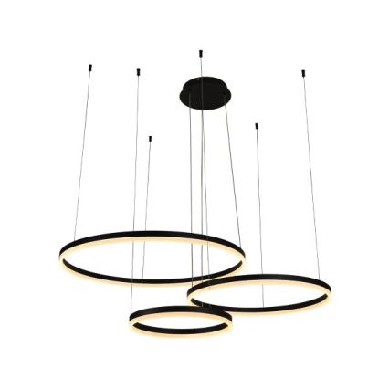 LED Stmievateľný luster na lanku LED/125W/230V 3000-6500K pr. 80 cm + diaľkové ovládanie