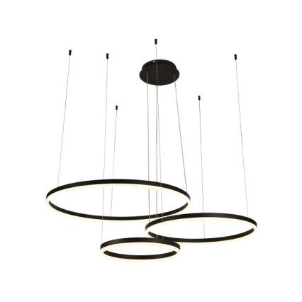 LED Stmievateľný luster na lanku LED/125W/230V 3000-6500K pr. 80 cm + diaľkové ovládanie