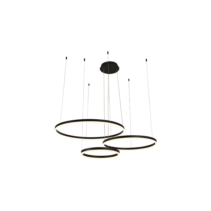 LED Stmievateľný luster na lanku LED/125W/230V 3000-6500K pr. 80 cm + diaľkové ovládanie