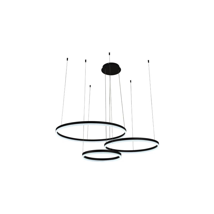 LED Stmievateľný luster na lanku LED/125W/230V 3000-6500K pr. 80 cm + diaľkové ovládanie