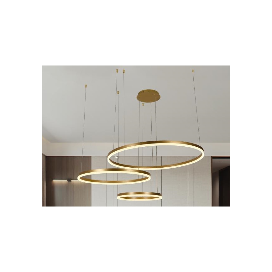 LED Stmievateľný luster na lanku LED/125W/230V 3000-6500K + diaľkové ovládanie