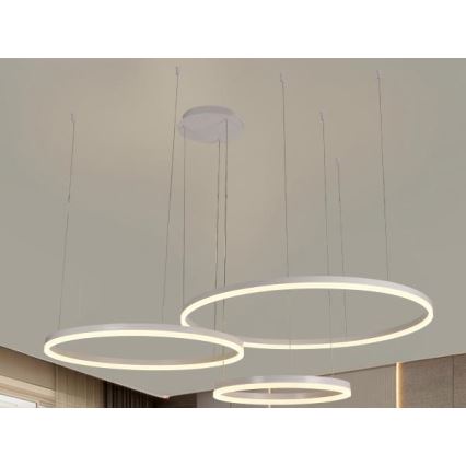 LED Stmievateľný luster na lanku LED/125W/230V 3000-6500K + diaľkové ovládanie