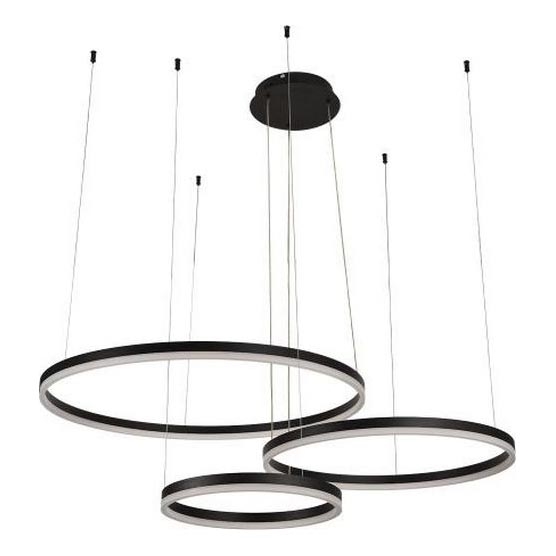 LED Stmievateľný luster na lanku LED/125W/230V 3000-6500K pr. 80 cm + diaľkové ovládanie