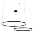 LED Stmievateľný luster na lanku LED/128W/230V 3000-6500K + diaľkové ovládanie